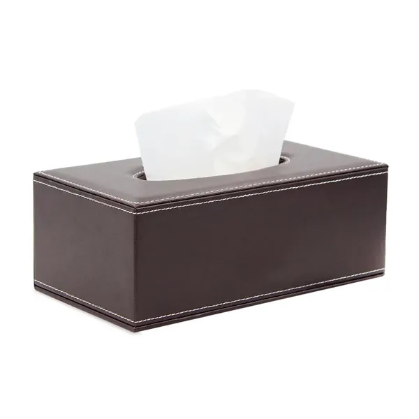 Luxury Pu Leather Facial Tissue Box - Luxury Pu Leather Facial Tissue Box - Image 3 of 6