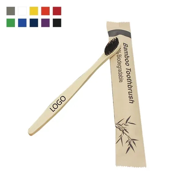 Promotional bamboo toothbrush - Promotional bamboo toothbrush - Image 0 of 4