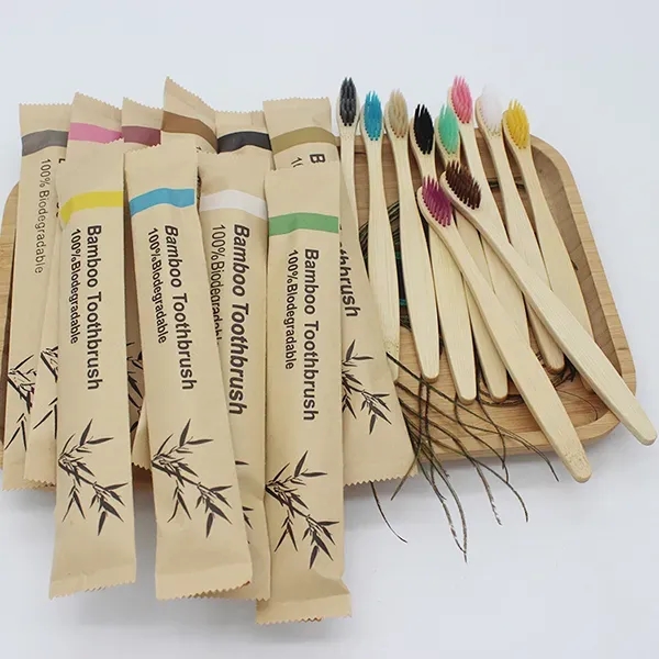 Promotional bamboo toothbrush - Promotional bamboo toothbrush - Image 1 of 4