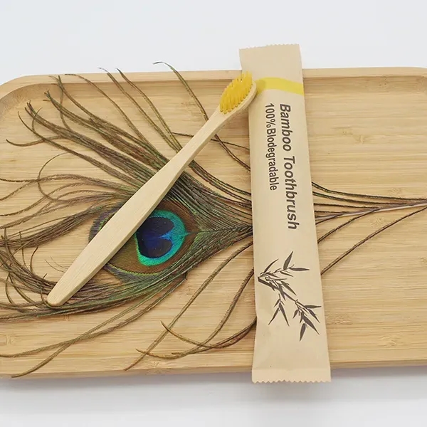 Promotional bamboo toothbrush - Promotional bamboo toothbrush - Image 3 of 4
