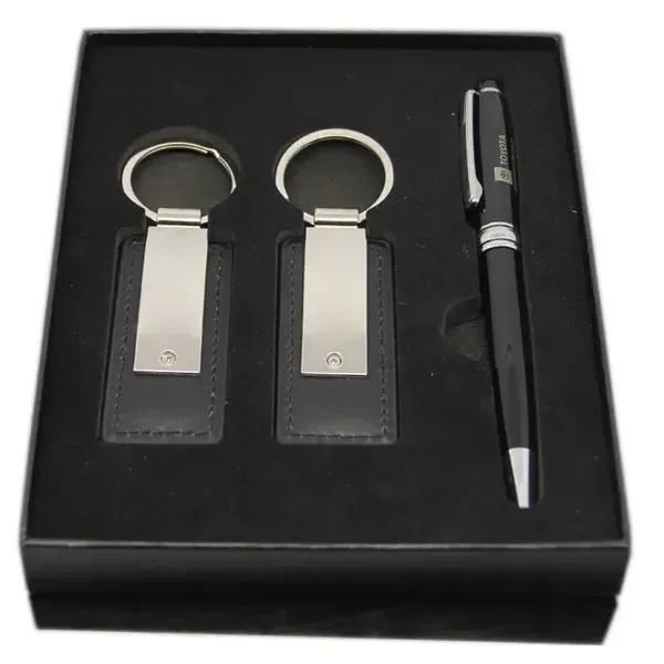 Executive Pen And Leatherette Key Tag Box Set - Executive Pen And Leatherette Key Tag Box Set - Image 2 of 6
