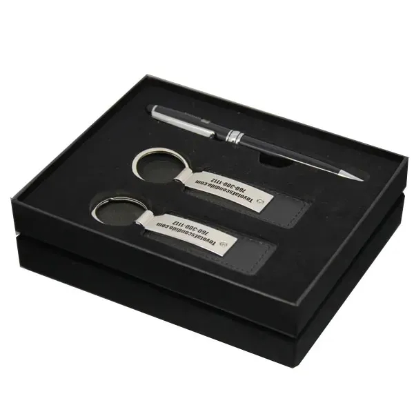 Executive Pen And Leatherette Key Tag Box Set - Executive Pen And Leatherette Key Tag Box Set - Image 3 of 6