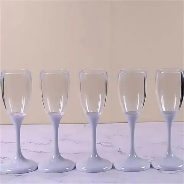 LED Wine Champagne Flute Glasses 4oz - LED Wine Champagne Flute Glasses 4oz - Image 4 of 5