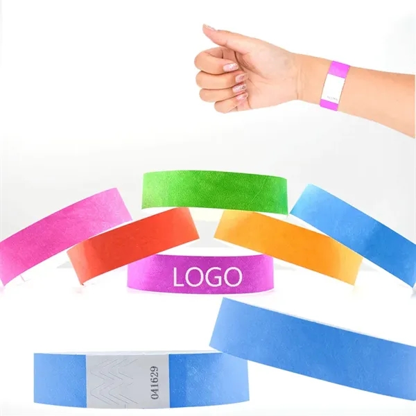 Custom Tyvek Paper Wristbands for Events - Custom Tyvek Paper Wristbands for Events - Image 0 of 7