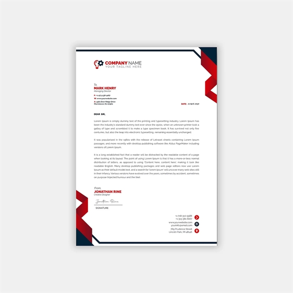 Full or One Color Letterhead - Full or One Color Letterhead - Image 0 of 0