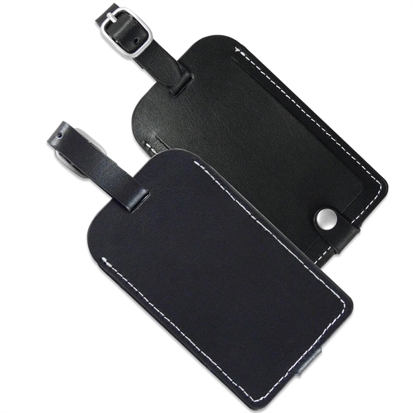 Vintage Leather Luggage Tag - Vintage Leather Luggage Tag - Image 3 of 5