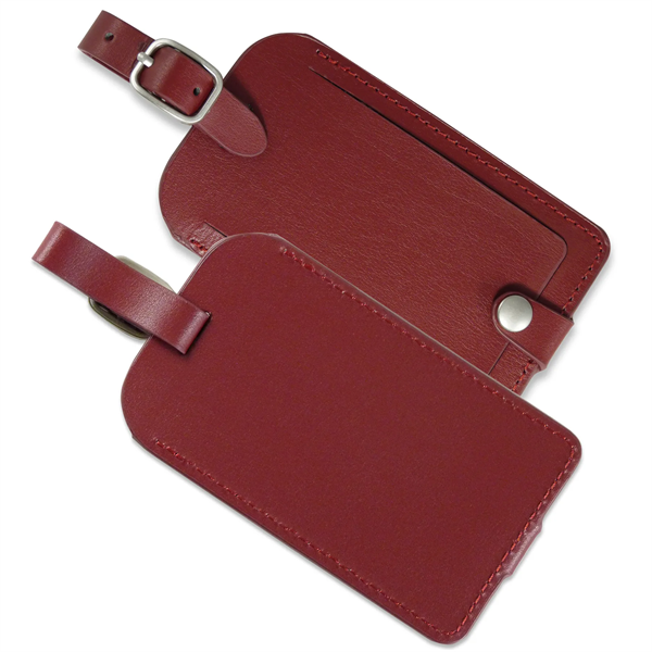 Vintage Leather Luggage Tag - Vintage Leather Luggage Tag - Image 5 of 5