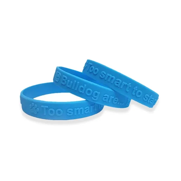 Embossed 1/2 inch Wristband - Embossed 1/2 inch Wristband - Image 2 of 2