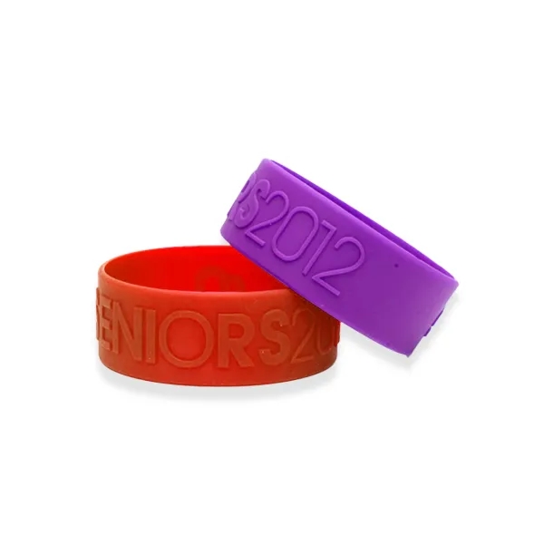 Embossed 1 inch Wristband - Embossed 1 inch Wristband - Image 2 of 2