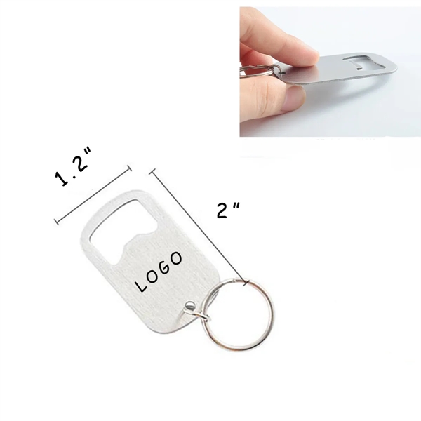 Portable Mini Stainless Steel Keychain Bottle Opener - Portable Mini Stainless Steel Keychain Bottle Opener - Image 0 of 1