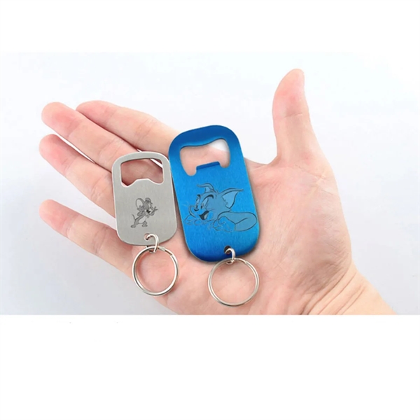 Portable Mini Stainless Steel Keychain Bottle Opener - Portable Mini Stainless Steel Keychain Bottle Opener - Image 1 of 1