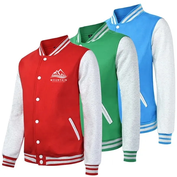 Baseball Uniform Fleece Jacket - Baseball Uniform Fleece Jacket - Image 0 of 3