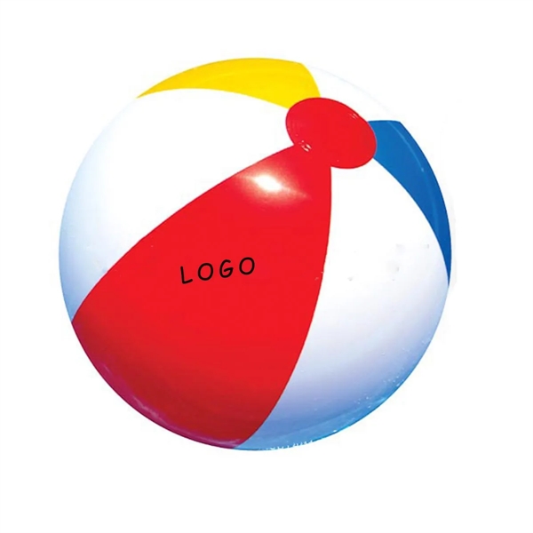 Portable 11" Inflatable Beach Ball With 6 Panels