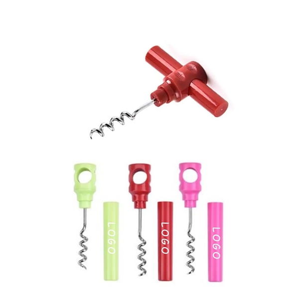Versatile And Portable Simple Pocket Size Plastic Corkscrew
