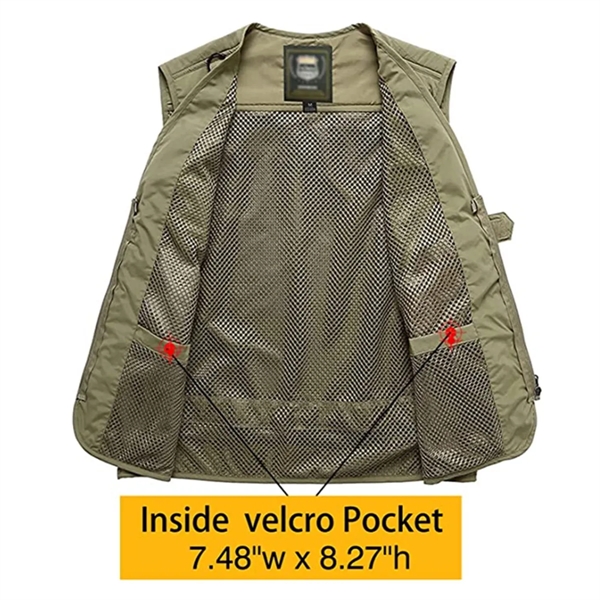 Casual Outdoor Work Safari Fishing Photo Vest - Casual Outdoor Work Safari Fishing Photo Vest - Image 1 of 3