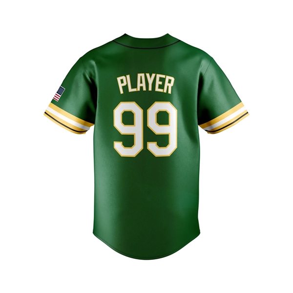 Sublimated Baseball/Softball Full Button Jersey - Pro-Fit - Sublimated Baseball/Softball Full Button Jersey - Pro-Fit - Image 1 of 5