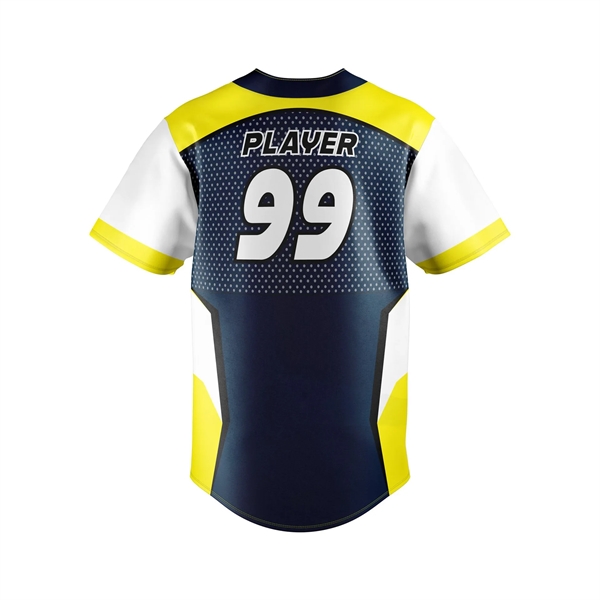 Sublimated Baseball/Softball Full Button Jersey - Pro-Fit - Sublimated Baseball/Softball Full Button Jersey - Pro-Fit - Image 3 of 5