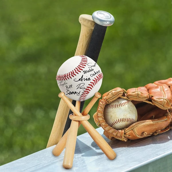 Creative Wooden Baseball Holder - Creative Wooden Baseball Holder - Image 1 of 3