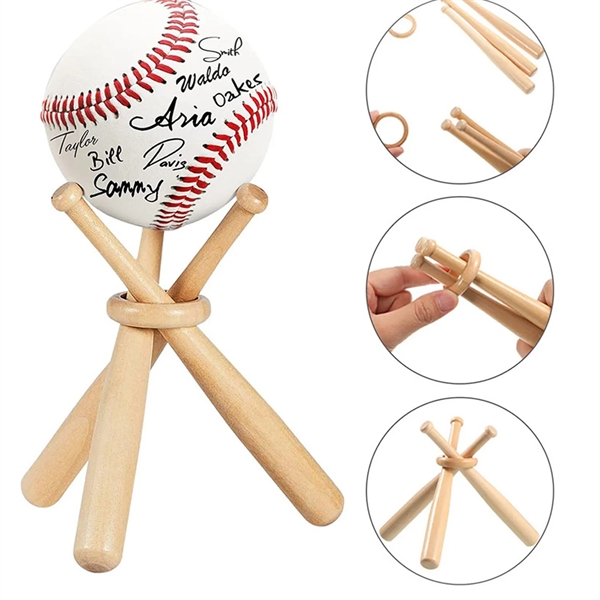 Creative Wooden Baseball Holder - Creative Wooden Baseball Holder - Image 3 of 3