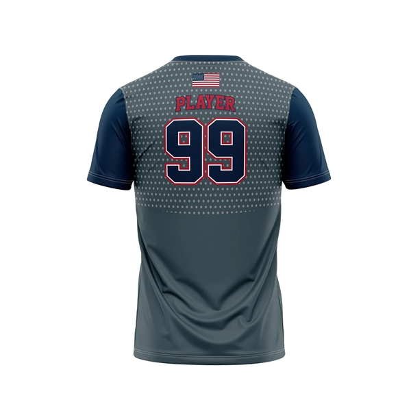 Full Dye Sub Baseball/Softball V-Neck Pullover Jersey - Pro- - Full Dye Sub Baseball/Softball V-Neck Pullover Jersey - Pro- - Image 1 of 5