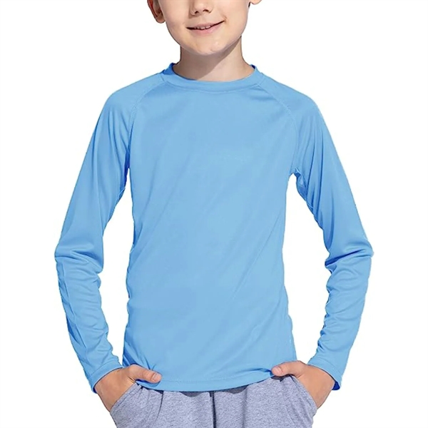 REPREVE® - Youth rPET Performance Long Sleeve T-Shirt - REPREVE® - Youth rPET Performance Long Sleeve T-Shirt - Image 4 of 12