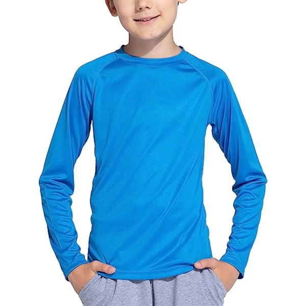 REPREVE® - Youth rPET Performance Long Sleeve T-Shirt - REPREVE® - Youth rPET Performance Long Sleeve T-Shirt - Image 6 of 12