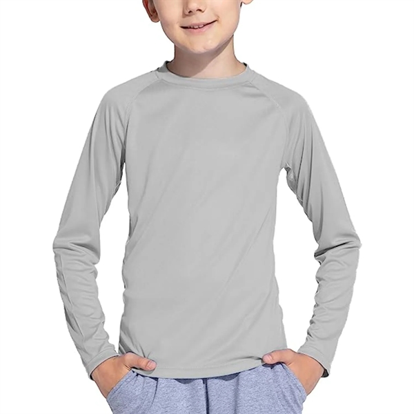 REPREVE® - Youth rPET Performance Long Sleeve T-Shirt - REPREVE® - Youth rPET Performance Long Sleeve T-Shirt - Image 7 of 12