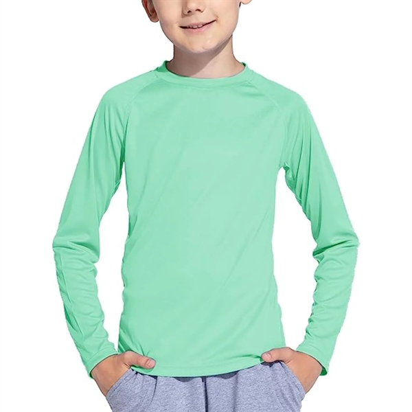 REPREVE® - Youth rPET Performance Long Sleeve T-Shirt - REPREVE® - Youth rPET Performance Long Sleeve T-Shirt - Image 8 of 12