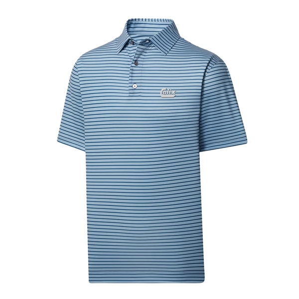 Foot Joy Men's Stretch Lisle Pinstripe Golf Shirt - Foot Joy Men's Stretch Lisle Pinstripe Golf Shirt - Image 1 of 16