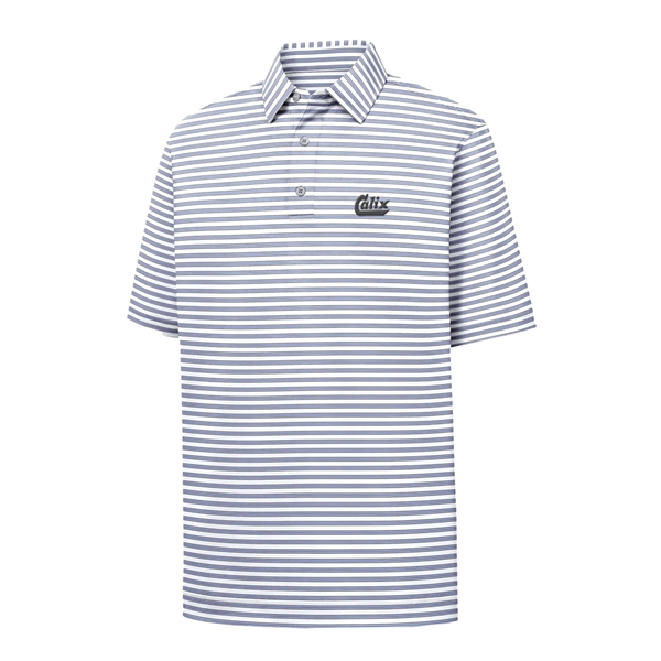 Foot Joy Men's Stretch Lisle Pinstripe Golf Shirt - Foot Joy Men's Stretch Lisle Pinstripe Golf Shirt - Image 3 of 16