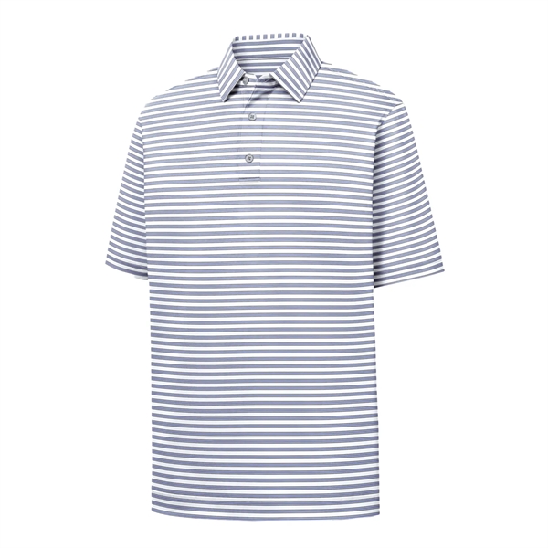 Foot Joy Men's Stretch Lisle Pinstripe Golf Shirt - Foot Joy Men's Stretch Lisle Pinstripe Golf Shirt - Image 4 of 16