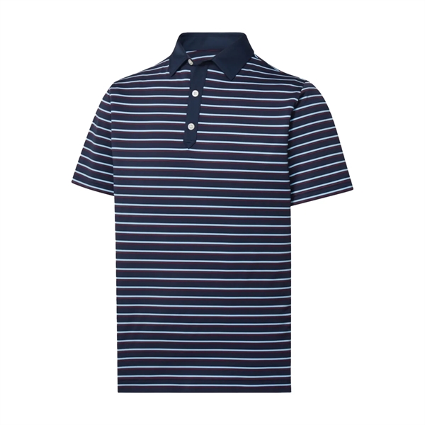 Foot Joy Men's Stretch Lisle Pinstripe Golf Shirt - Foot Joy Men's Stretch Lisle Pinstripe Golf Shirt - Image 10 of 16