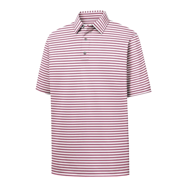 Foot Joy Men's Stretch Lisle Pinstripe Golf Shirt - Foot Joy Men's Stretch Lisle Pinstripe Golf Shirt - Image 16 of 16