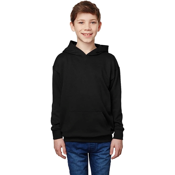 Youth Recycled Pullover Hooded Sweatshirt W/ Wrinkle Free