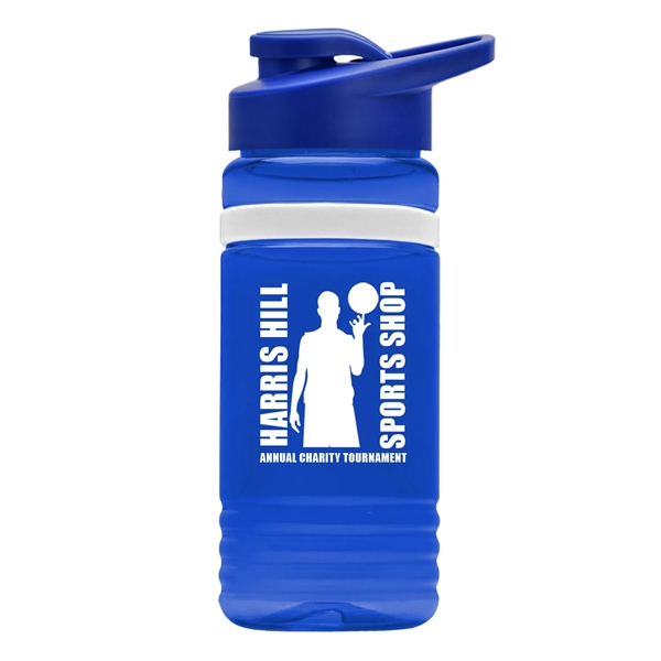20 Oz. Stripe Bottle with Drink-thru Lid - 20 Oz. Stripe Bottle with Drink-thru Lid - Image 6 of 8
