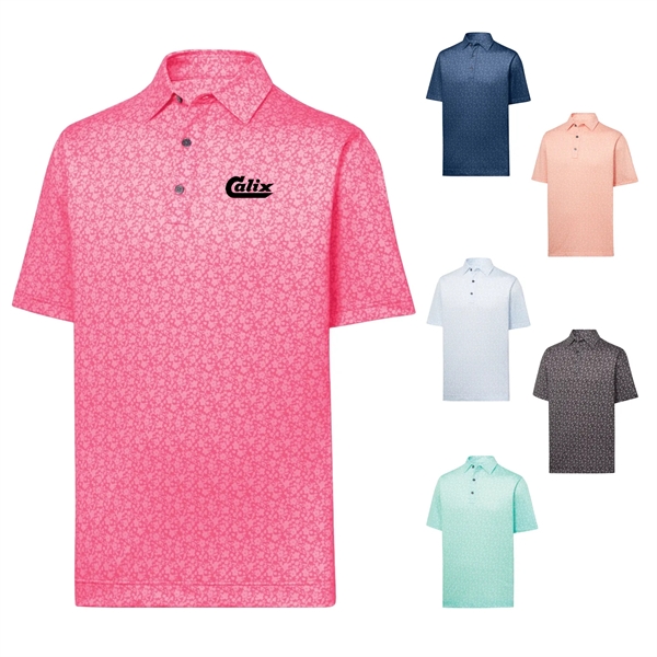 Footjoy Painted Floral Lisle Golf Shirt