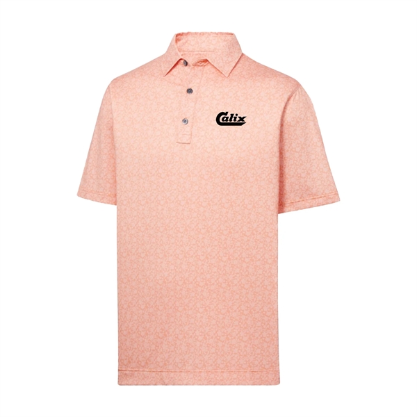 Footjoy Painted Floral Lisle Golf Shirt