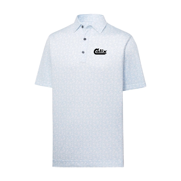 Footjoy Painted Floral Lisle Golf Shirt