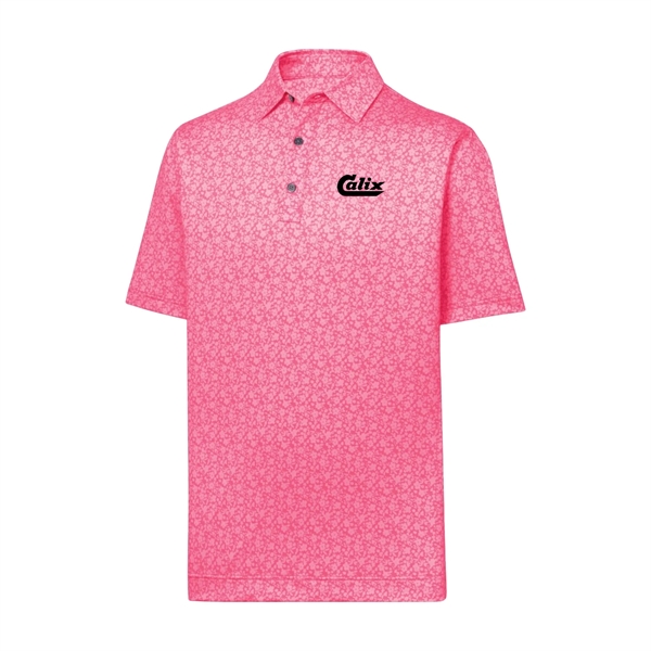 Footjoy Painted Floral Lisle Golf Shirt
