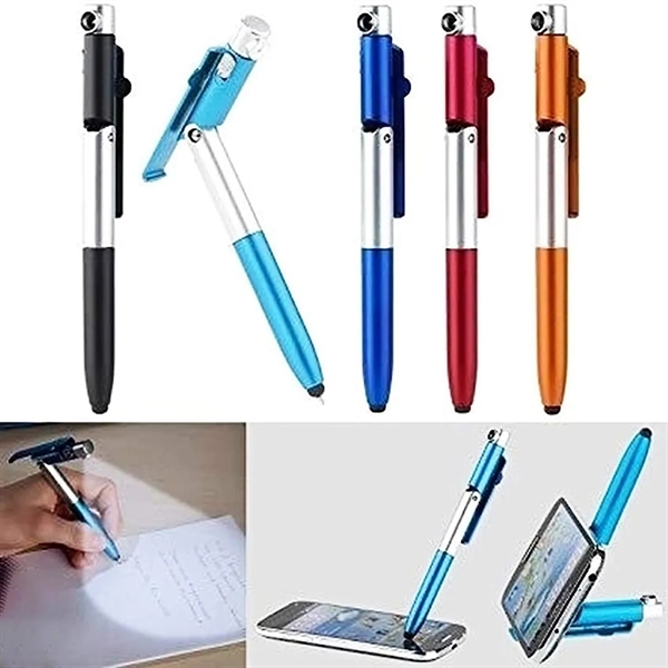 LED Phone Holder Touch Screen Capacitive Ballpoint Pens - LED Phone Holder Touch Screen Capacitive Ballpoint Pens - Image 2 of 4