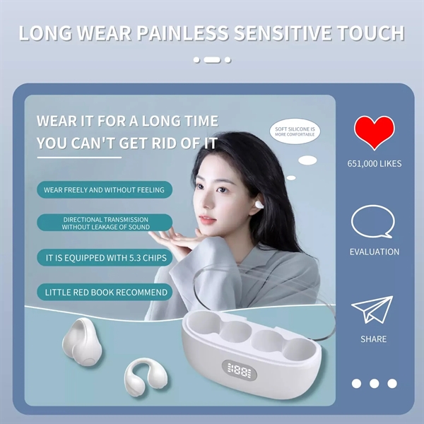 Clip-On Bluetooth Earphone - Clip-On Bluetooth Earphone - Image 7 of 8