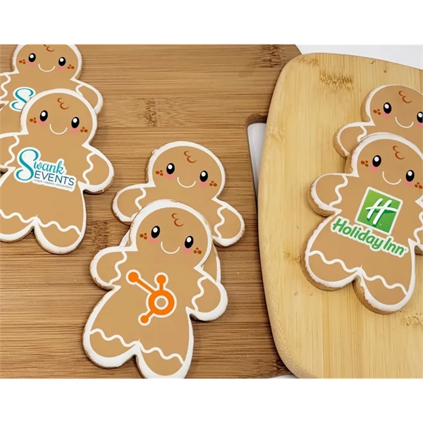 3.5" Gingerbread Man Logo Sugar Cookie - 3.5" Gingerbread Man Logo Sugar Cookie - Image 0 of 0