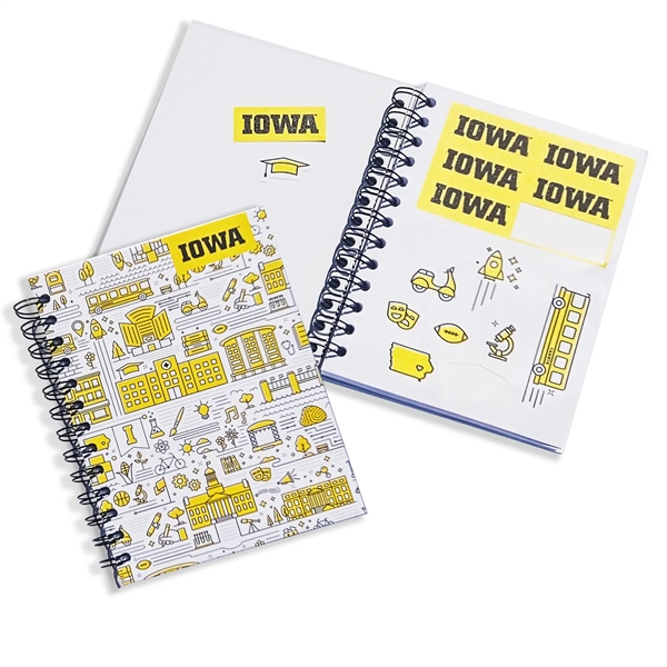 5" x 7" Full Color Value Spiral Sticker Journal - 5" x 7" Full Color Value Spiral Sticker Journal - Image 0 of 1