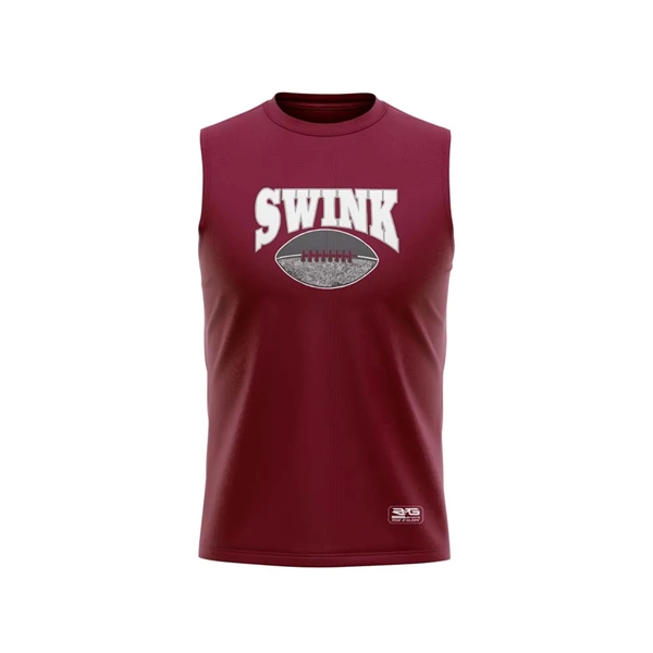 Full Dye Sub Workout Shirt - Crew Neck - Varsity Pattern - Full Dye Sub Workout Shirt - Crew Neck - Varsity Pattern - Image 0 of 3