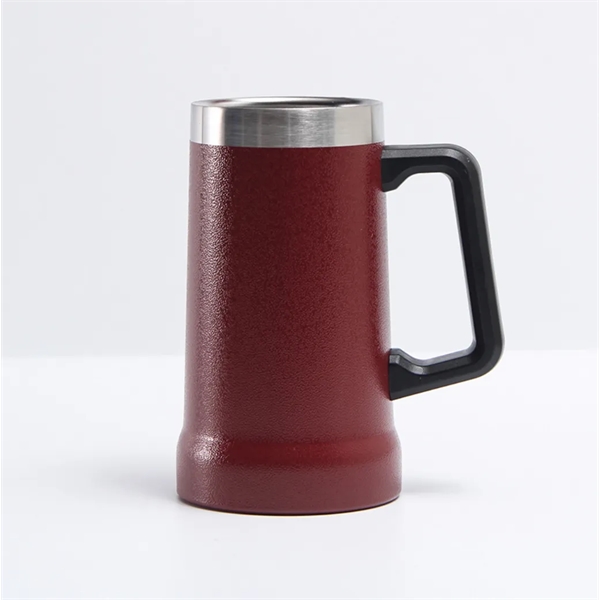 24oz Stainless Steel Beer Mug - 24oz Stainless Steel Beer Mug - Image 2 of 3