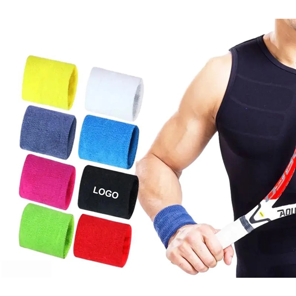 Absorbent Elastic Sports Wristband - Absorbent Elastic Sports Wristband - Image 0 of 4