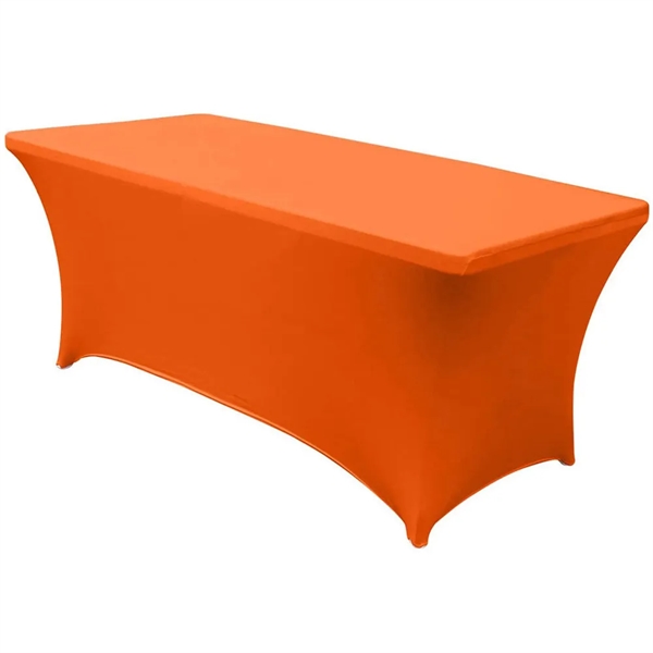 6' Premium Elastic Table Cover(3-Sided) - 6' Premium Elastic Table Cover(3-Sided) - Image 1 of 11