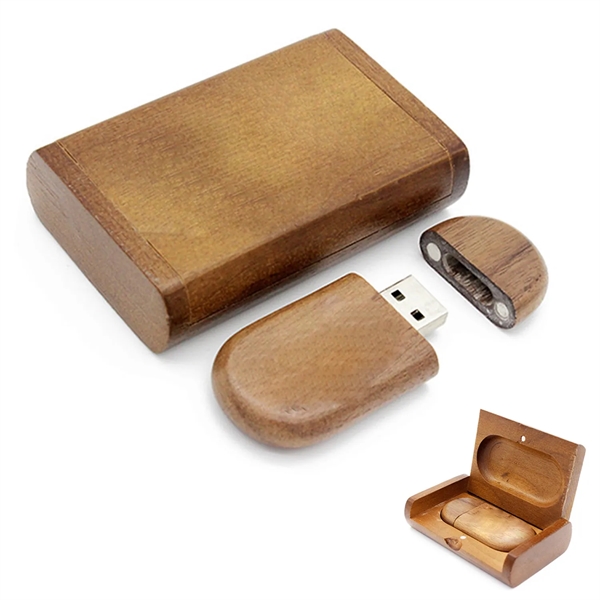 Gift Wooden 64Gb Usb 2.0 Flash Drive - Gift Wooden 64Gb Usb 2.0 Flash Drive - Image 1 of 1