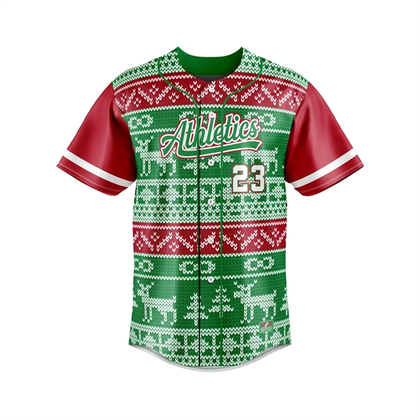 Sublimated Baseball/Softball Full Button Jersey - Pro-Line - Sublimated Baseball/Softball Full Button Jersey - Pro-Line - Image 0 of 5