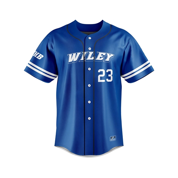 Sublimated Baseball/Softball Full Button Jersey - Pro-Line - Sublimated Baseball/Softball Full Button Jersey - Pro-Line - Image 2 of 5